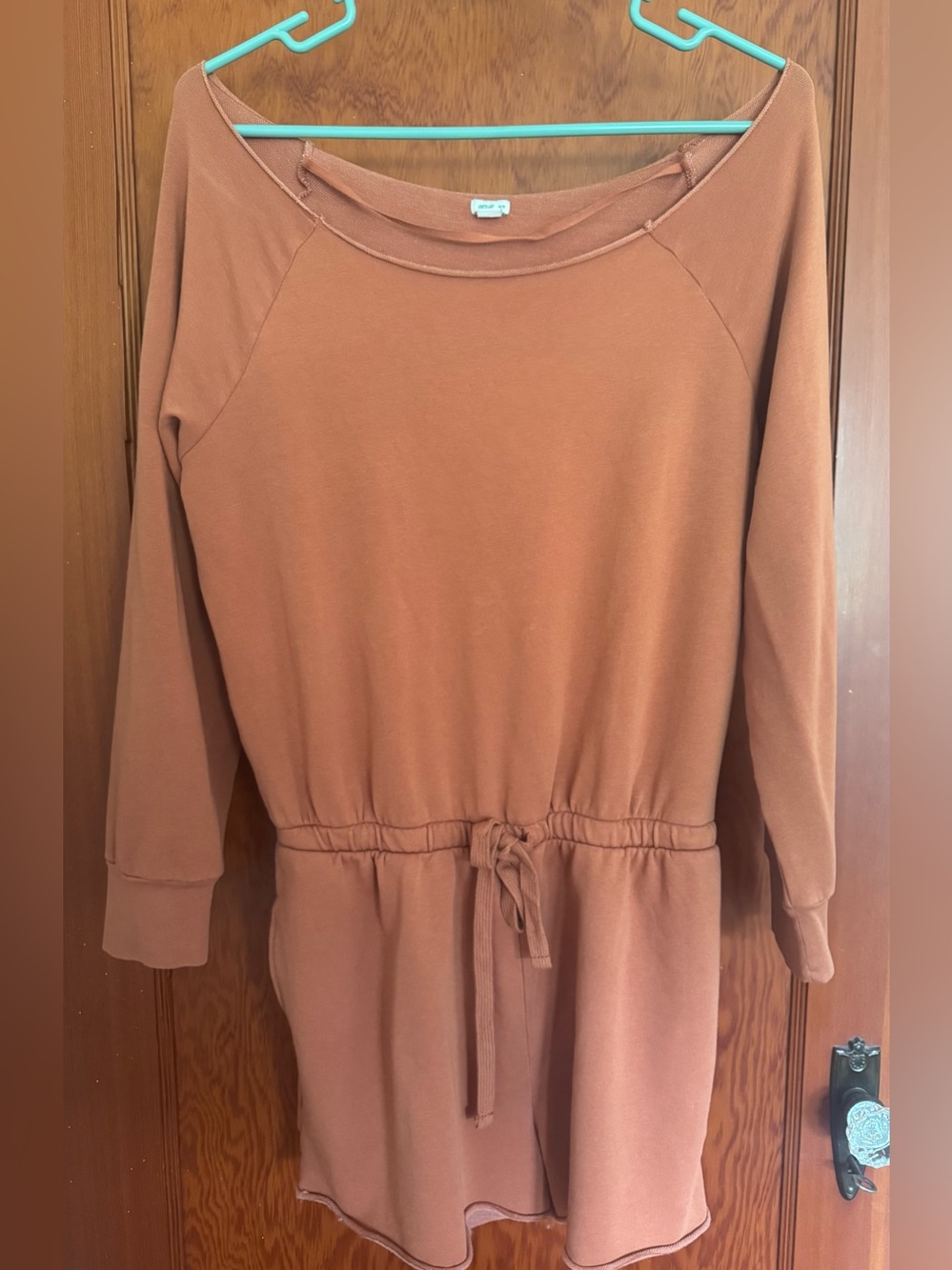 aerie Rust-Colored Off-the-Shoulder Romper